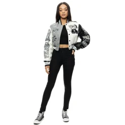 All Star Crop Varsity Jacket