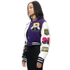 All Star Crop Varsity Jacket