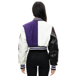 All Star Crop Varsity Jacket
