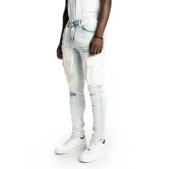 Belted Cargo Fashion Jeans