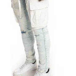 Belted Cargo Fashion Jeans