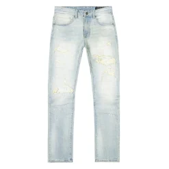 Big & Tall - Distressed Rip & Repair Slim Tapered Denim Jeans