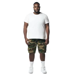 Big & Tall - Garment Washed Twill Cargo Shorts