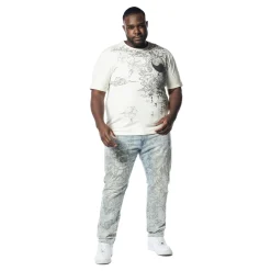 Big & Tall - Printed Tattoo Tee Shirt