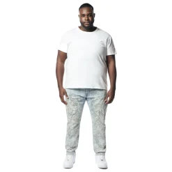 Big & Tall - Tattoo Slim Fit Denim Jeans
