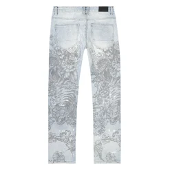 Big & Tall - Tattoo Slim Fit Denim Jeans