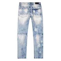 Bleach Washed Rip & Repaired Jeans
