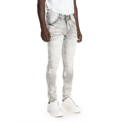 Bleached Detail Semi Basic Jeans