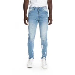 Bleached Detail Semi Basic Jeans
