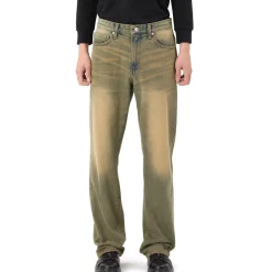 Brown Tinted Denim Pants