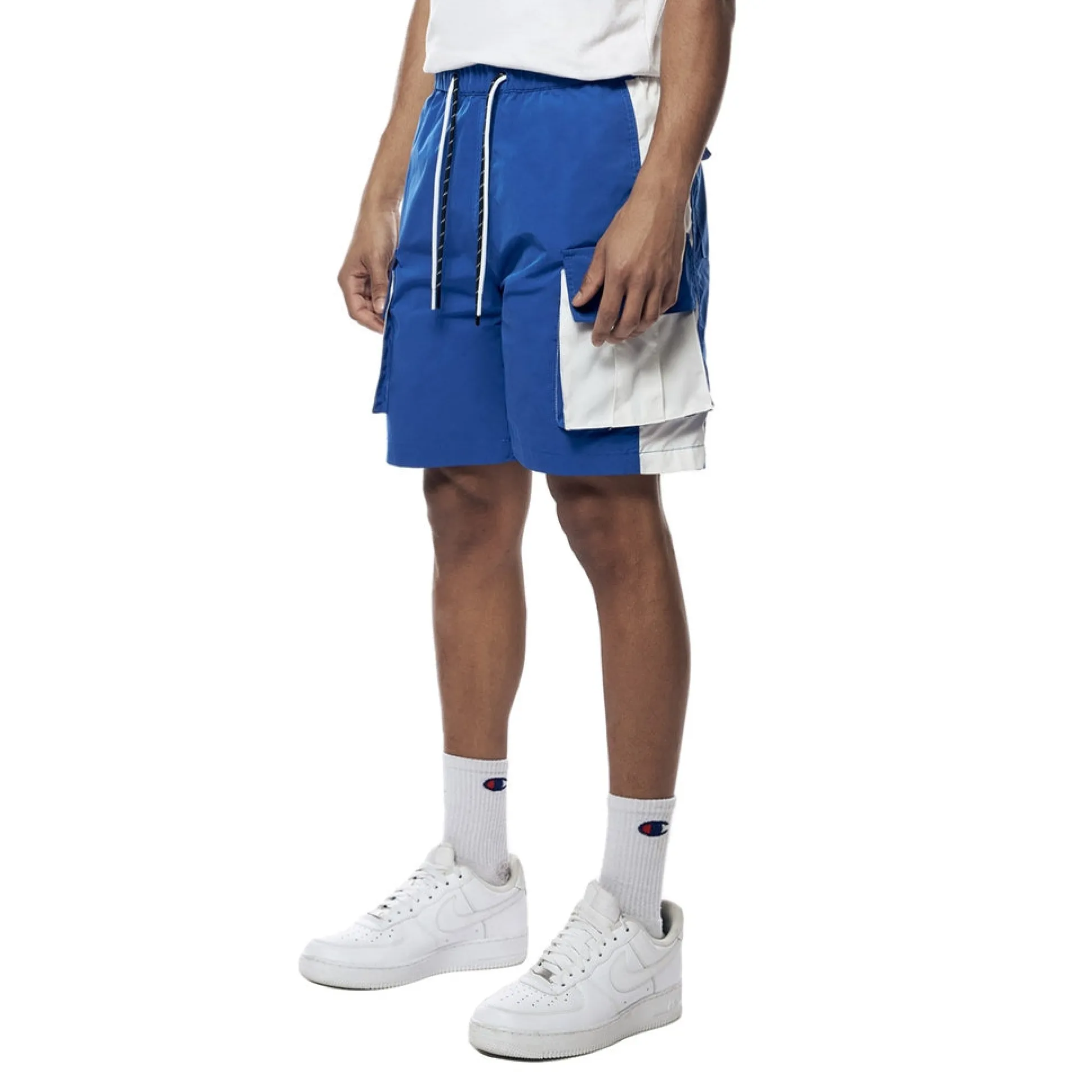 Colorblock Utility Windbreaker Shorts