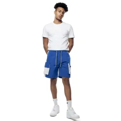 Colorblock Utility Windbreaker Shorts