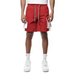 Colorblock Utility Windbreaker Shorts