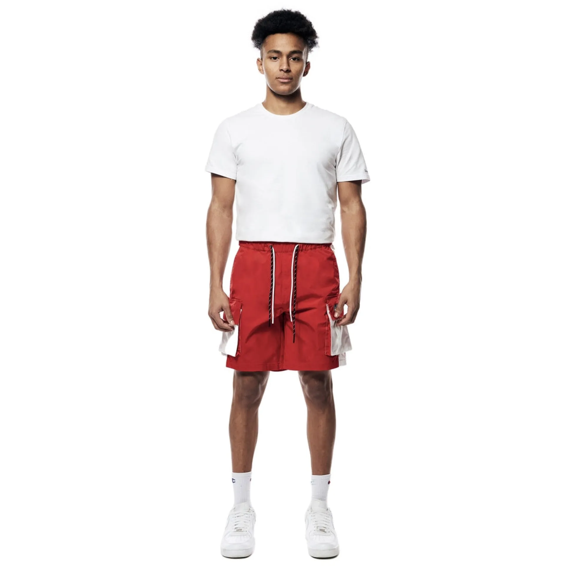 Colorblock Utility Windbreaker Shorts