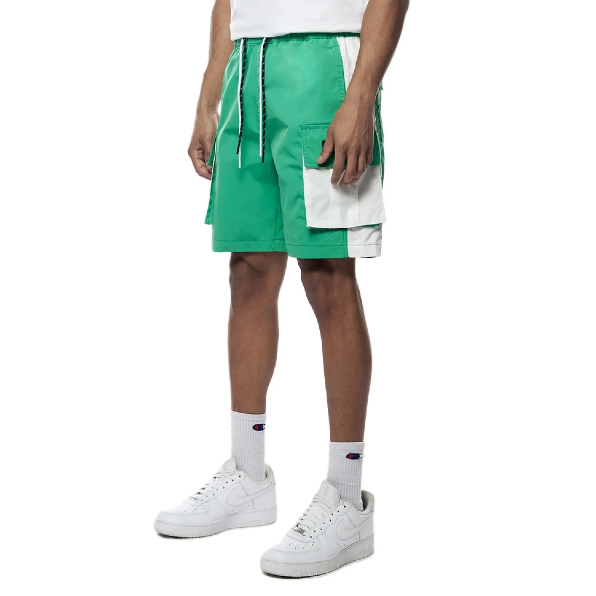 Colorblock Utility Windbreaker Shorts