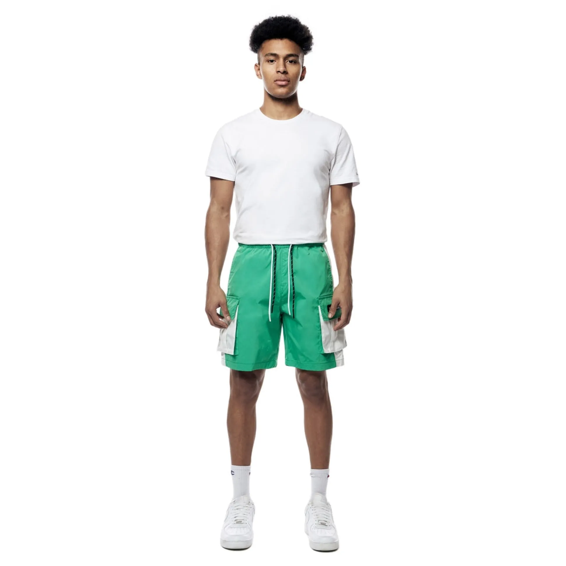 Colorblock Utility Windbreaker Shorts