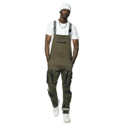 3D Pocket Utility Fashion Overalls