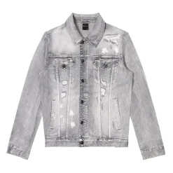 Distressed Rip & Repair Denim Jacket