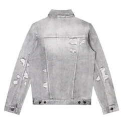 Distressed Rip & Repair Denim Jacket