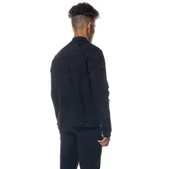 Distressed Rip & Repair Denim Jacket