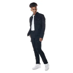 Distressed Rip & Repair Denim Jacket