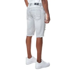 Distressed Rip & Repair Denim Shorts