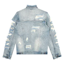 Distressed Rip & Repair Denim Jacket