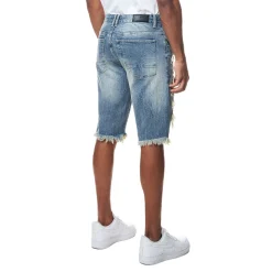 Distressed Rip & Repair Denim Shorts