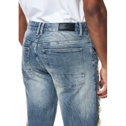 Distressed Rip & Repair Denim Shorts