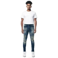 Distressed Rip & Repair Super Skinny Denim Jeans
