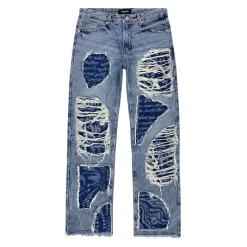 Doodling Cut Denim Pants