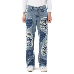 Doodling Cut Denim Pants