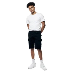 Garment Washed Twill Cargo Shorts