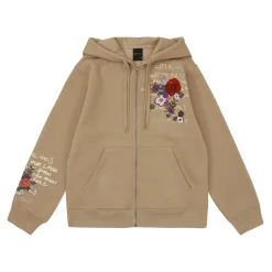 Graphic Zip Up Fleece Hoodie