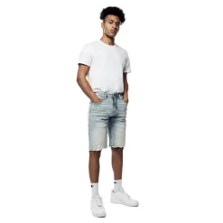 Gun Shot & Grinding Effects Jean Shorts