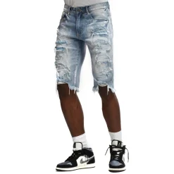Heavy Rip & Repair Denim Shorts