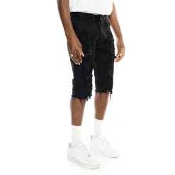 Heavy Rip & Repair Denim Shorts