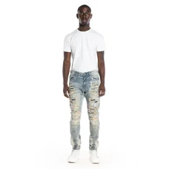 Heavy Rip & Repair Fashion Jeans