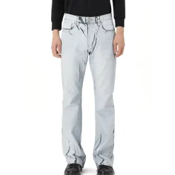 Matt Foil Denim Pants
