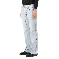 Matt Foil Denim Pants