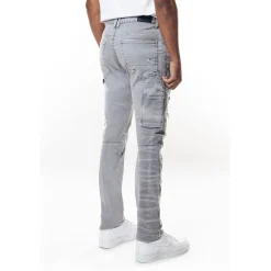Mixed Media Double Knee Twill Pants