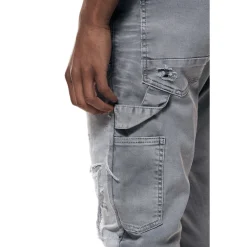 Mixed Media Double Knee Twill Pants