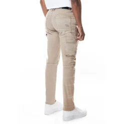 Mixed Media Double Knee Twill Pants