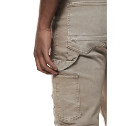 Mixed Media Double Knee Twill Pants