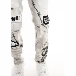 Mixed Media Fashion Jeans