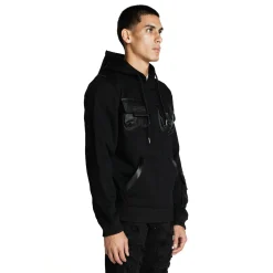 Mixed Media Utility Fleece Hoodie
