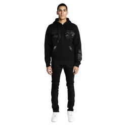 Mixed Media Utility Fleece Hoodie