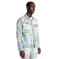 Multi Color Fashion Denim Jacket