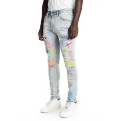 Multi Color Fashion Jeans