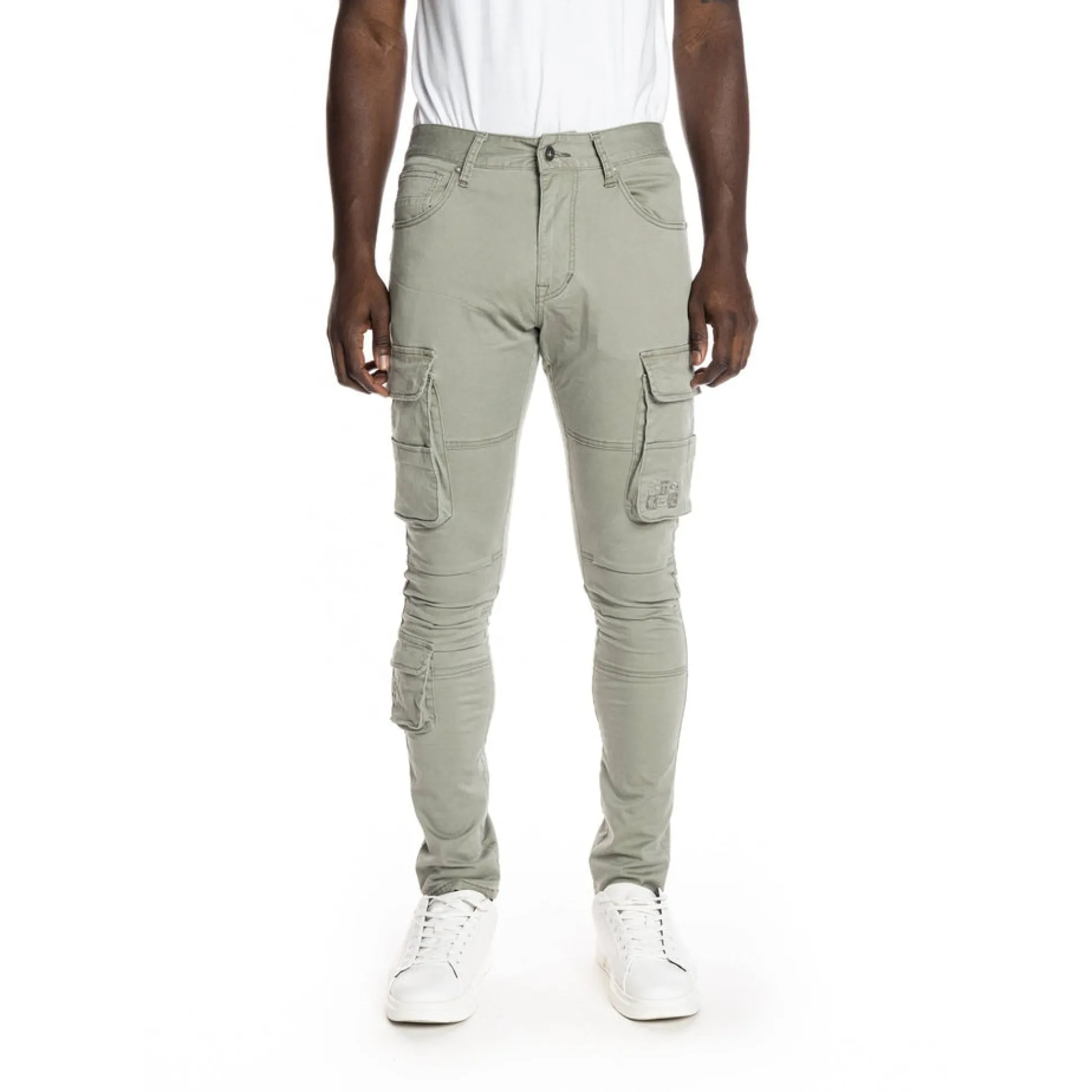 Multipocket Cargo Twill Pants